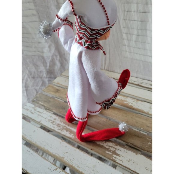 Annalee elf chef baker cook coat 2008 red Xmas decor - Picture 4 of 7